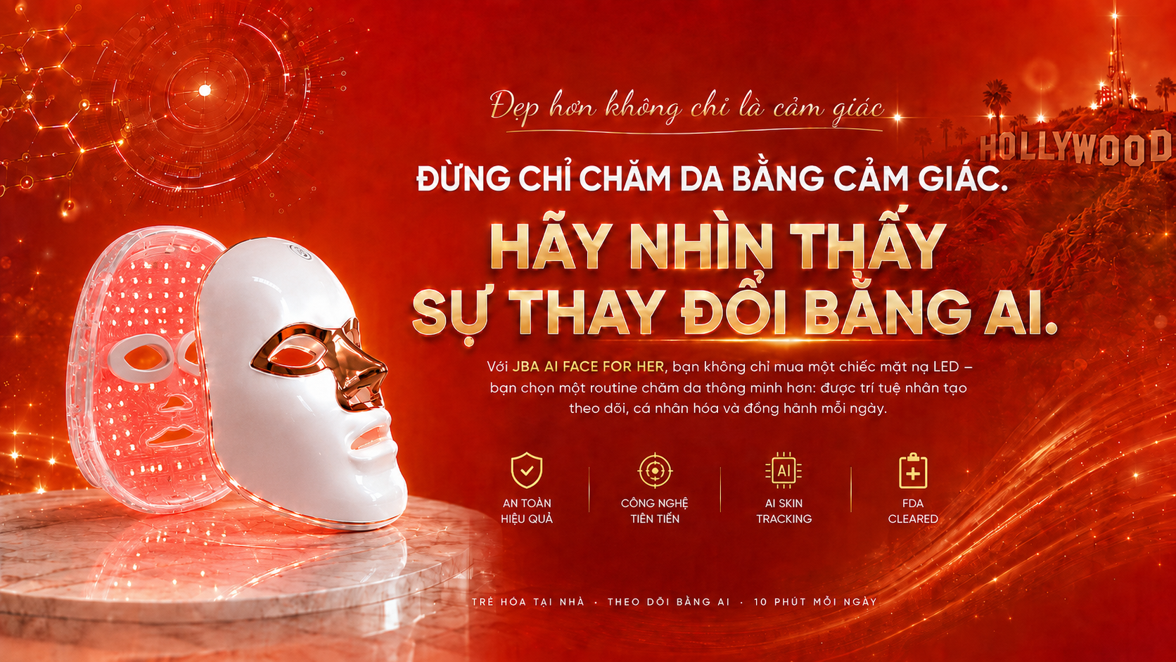 Đừng chỉ chăm da bằng cảm giác. Hãy nhìn thấy sự thay đổi bằng AI.