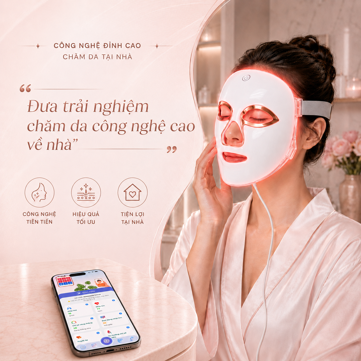 Công nghệ đỉnh cao chăm da tại nhà