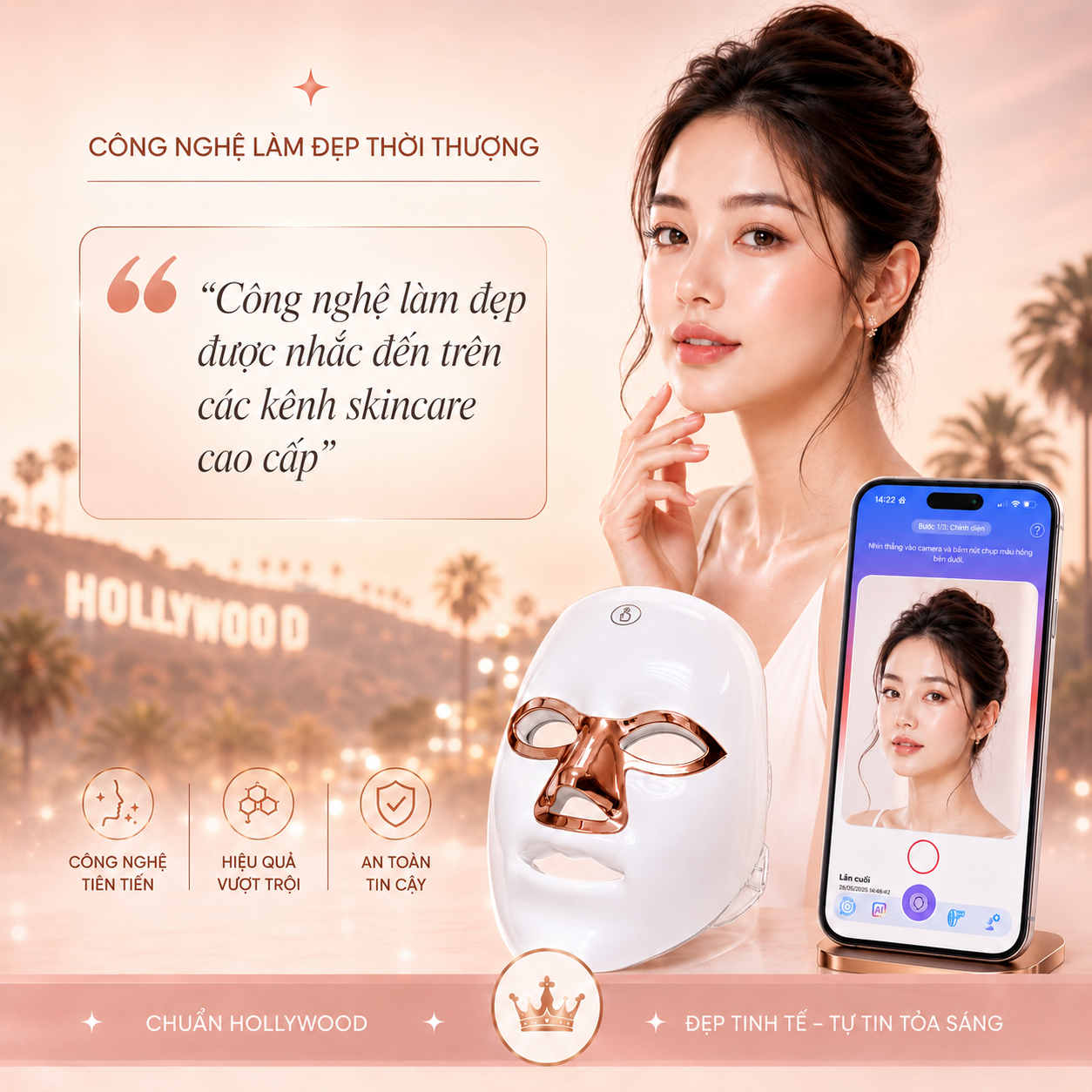 Công nghệ làm đẹp chuẩn Hollywood